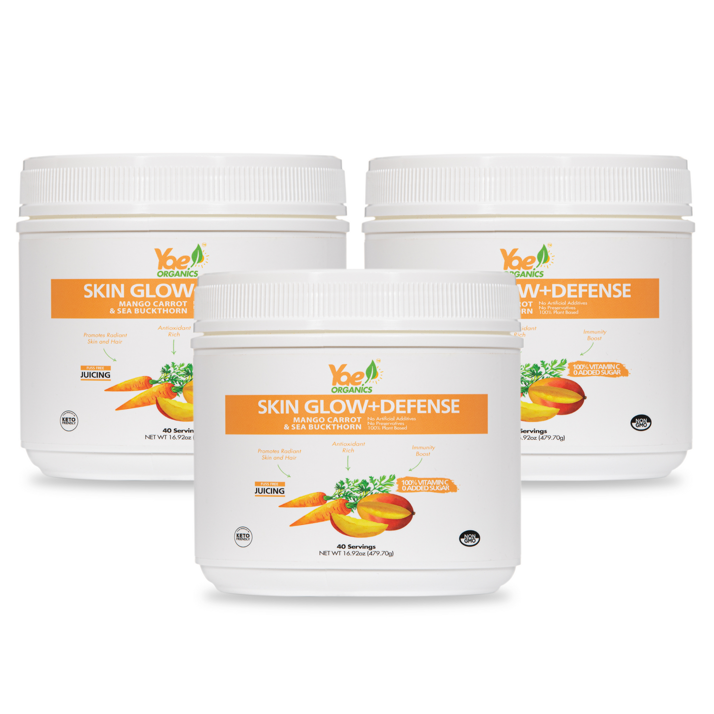 Collagen Booster+ Skin Glow+Defense-Mango Carrot & Sea Buckthorn