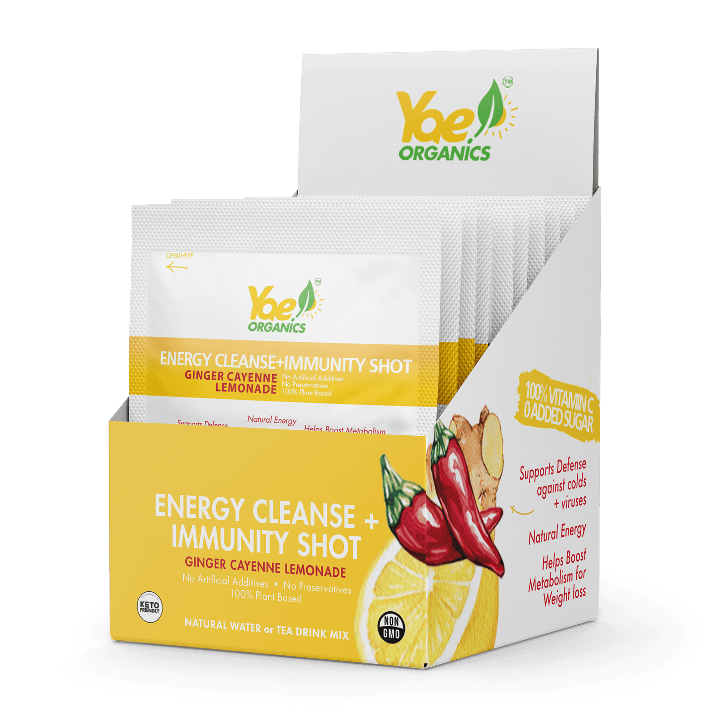 Weight Loss+Immunity Shots-Ginger Cayenne Lemonade