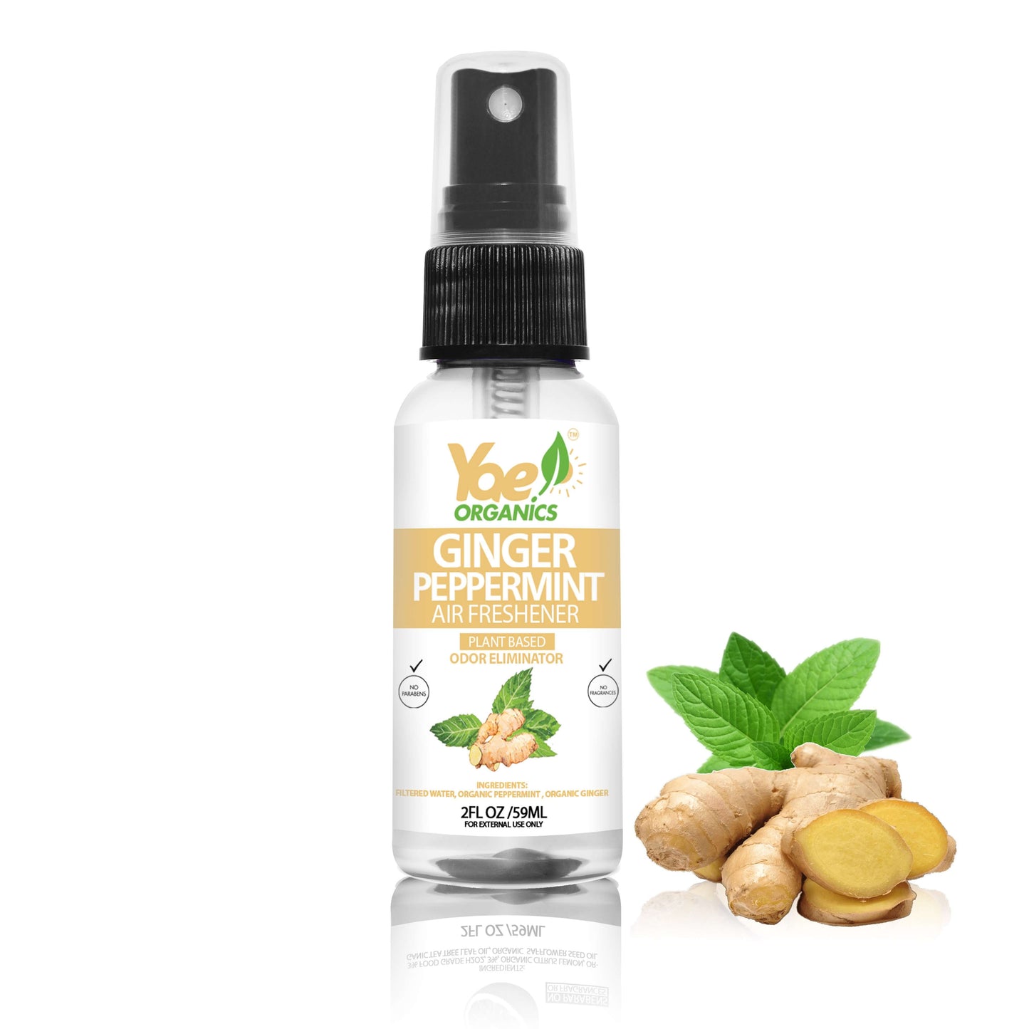 Ginger Peppermint - 2oz Plant Based Air Freshener