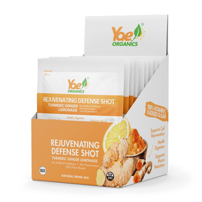 Rejuvenating Defense Shots-Turmeric Ginger Lemonade